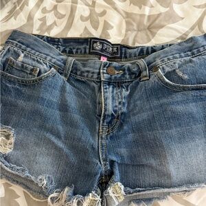 Pink Denim Distressed Shorts new